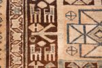 brown earth tone tribal antique persian malayer runner rug 43059 animal Nazmiyal