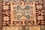 brown earth tone tribal antique persian malayer runner rug 43059 design Nazmiyal