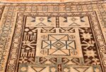 brown earth tone tribal antique persian malayer runner rug 43059 top Nazmiyal