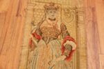Detail antique English tapestry rug 868 by Nazmiyal