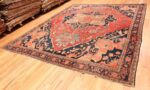 Full Fine room size Antique Persian Serapi rug 2570 by Nazmiyal