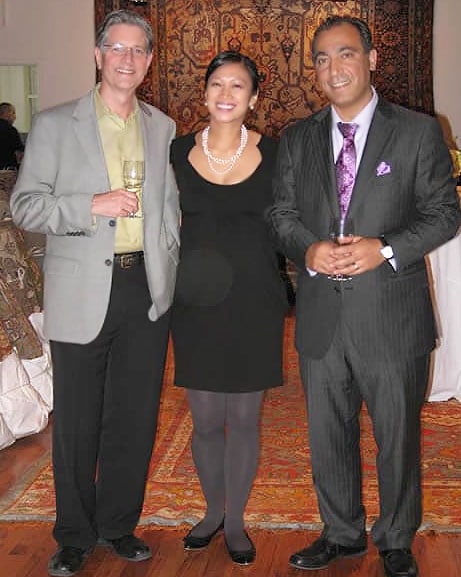 John Kurtz of New Moon rugs with Catherine Davis Jason Nazmiyal John Kurtz of New Moon rugs with Catherine Davis Jason Nazmiyal