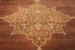 Large and Decorative Antique Indian Amritsar Rug 1950 Central Medallion Nazmiyal