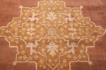 Large and Decorative Antique Indian Amritsar Rug 1950 Inside Medallion Nazmiyal