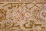 Square Size Antique Sultanabad Persian Rug 1340 Ivory Bloom Nazmiyal