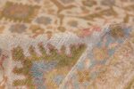 Square Size Antique Sultanabad Persian Rug 1340 Ivory Pile Nazmiyal