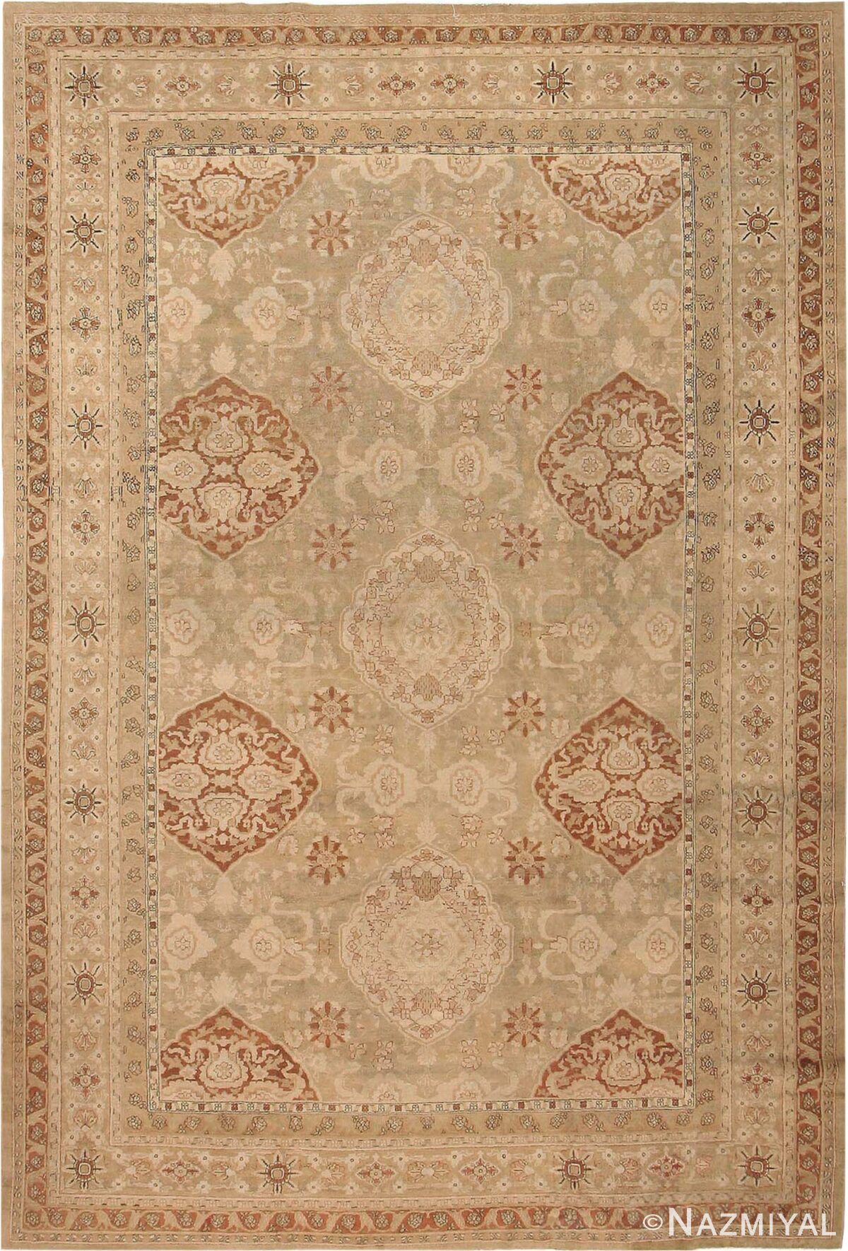 Antique Oriental Indian Amritsar Rug #3409 by Nazmiyal Antique Rugs