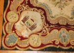 antique austro hungarian needlepoint rug 3417 border Nazmiyal