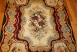antique austro hungarian needlepoint rug 3417 medallion Nazmiyal