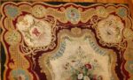 antique austro hungarian needlepoint rug 3417 top border Nazmiyal