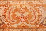 antique irish rug 40419 orange Nazmiyal