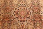 antique kerman persian rug 1195 flower Nazmiyal