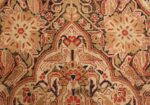 antique kerman persian rug 1195 white Nazmiyal