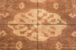 antique oriental room size khotan carpet 41295 closeup Nazmiyal