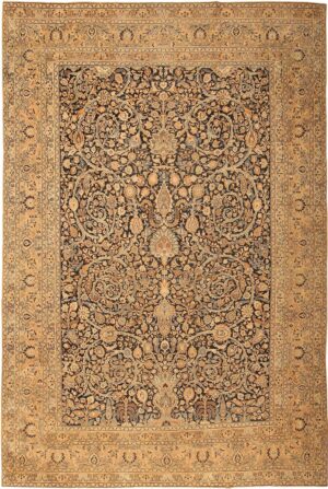 Fine Decorative Large Antique Khorassan Persian Carpet 41814 by Nazmiyal Antique Rugs