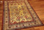 fine gold background antique silk turkish rug 1963 whole Nazmiyal