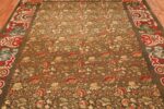 green background antique ukrainian rug 3404 field Nazmiyal