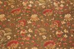 green background antique ukrainian rug 3404 flowers Nazmiyal