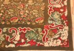 green background antique ukrainian rug 3404 part Nazmiyal
