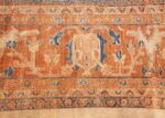 large antique ivory background persian sultanabad rug 3250 border Nazmiyal