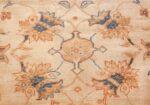 large antique ivory background persian sultanabad rug 3250 cirle Nazmiyal