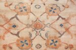 large antique ivory background persian sultanabad rug 3250 closeup Nazmiyal