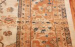 large antique ivory background persian sultanabad rug 3250 round Nazmiyal