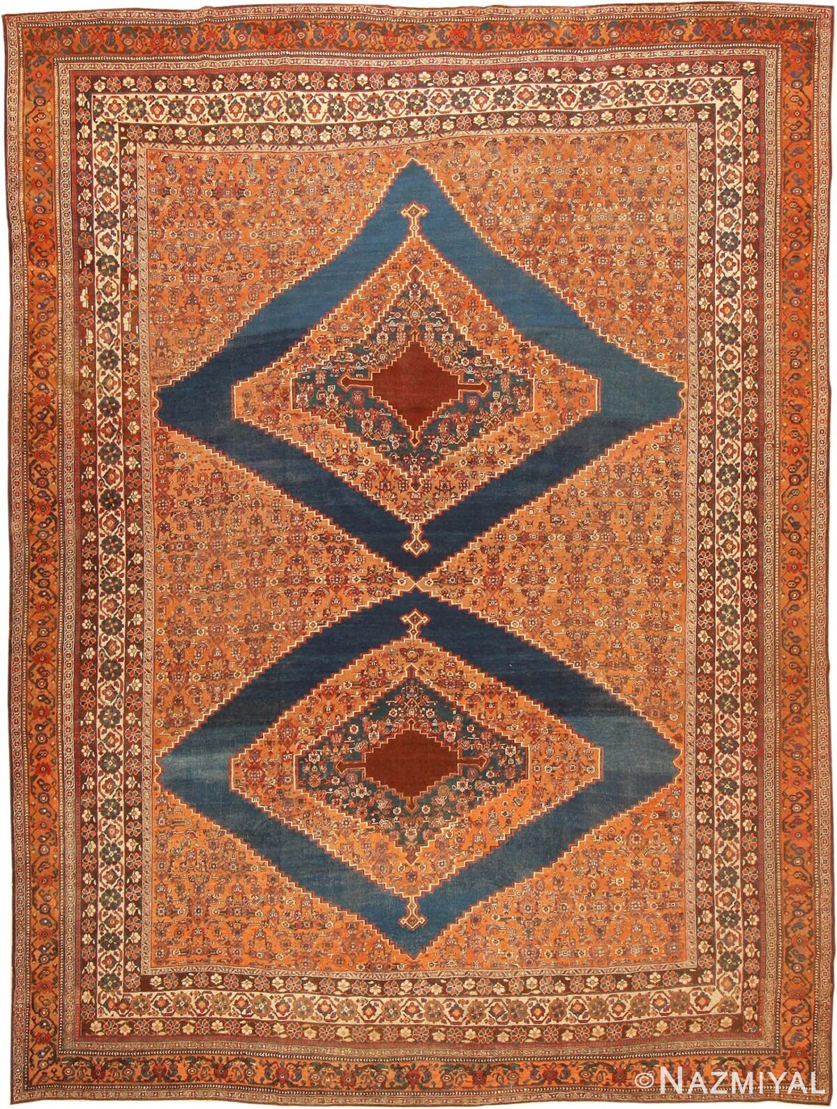 Antique Persian Afshar Rug #70132 by Nazmiyal Antique Rugs