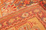 Weave Antique Gray Background English Axminster rug 2772 by Nazmiyal