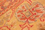 Weave detail Antique Gray Background English Axminster rug 2772 by Nazmiyal
