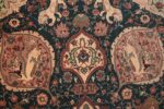 Close Up 1 - Fine Indian Agra Antique Rug 7992