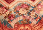 large antique english axminster rug 3437 flowers Nazmiyal