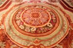 large antique english axminster rug 3437 medallion Nazmiyal
