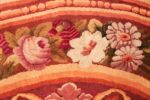 large antique english axminster rug 3437 roses Nazmiyal