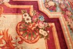 large antique english axminster rug 3437 vase Nazmiyal