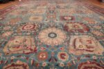 Large Antique Vase Design Indian Agra Rug 3342 Field Design Nazmiyal