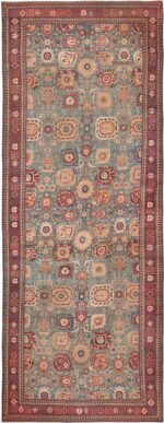 large antique vase design indian agra rug 3342 Nazmiyal
