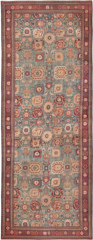large antique vase design indian agra rug 3342 Nazmiyal