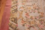 Large Floral Antique French Savonnerie Carpet 3253 Border Design Nazmiyal