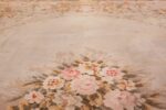 Large Floral Antique French Savonnerie Carpet 3253 Closeup Detail Nazmiyal