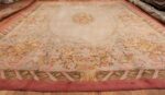 Large Floral Antique French Savonnerie Carpet 3253 Whole Design Nazmiyal
