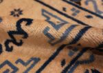 Pile Decorative Ivory and Blue Antique Khotan runner rug 42193 by Nazmiyal