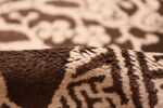 Pile Small Brown Antique Peking Chinese carpet 1620 by Nazmiya