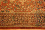 Rustic Classic Floral Medallion Pattern Antique Finely Woven Persian Tabriz Haji Jalili Rug 43355 by Nazmiyal Antique Rugs