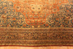 Rustic Classic Floral Medallion Pattern Antique Finely Woven Persian Tabriz Haji Jalili Rug 43355 by Nazmiyal Antique Rugs