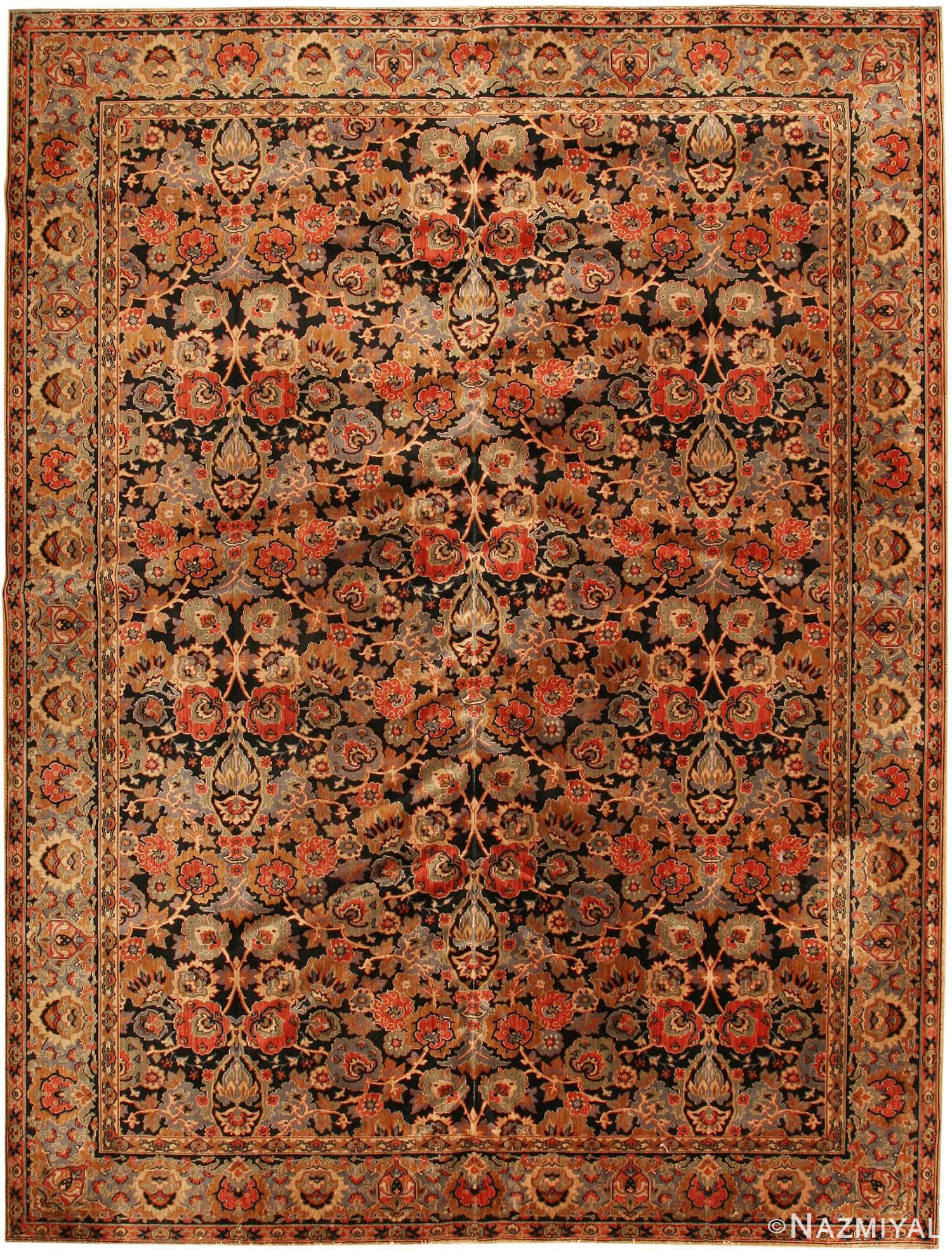 antique english axminster rug 2442 Nazmiyal