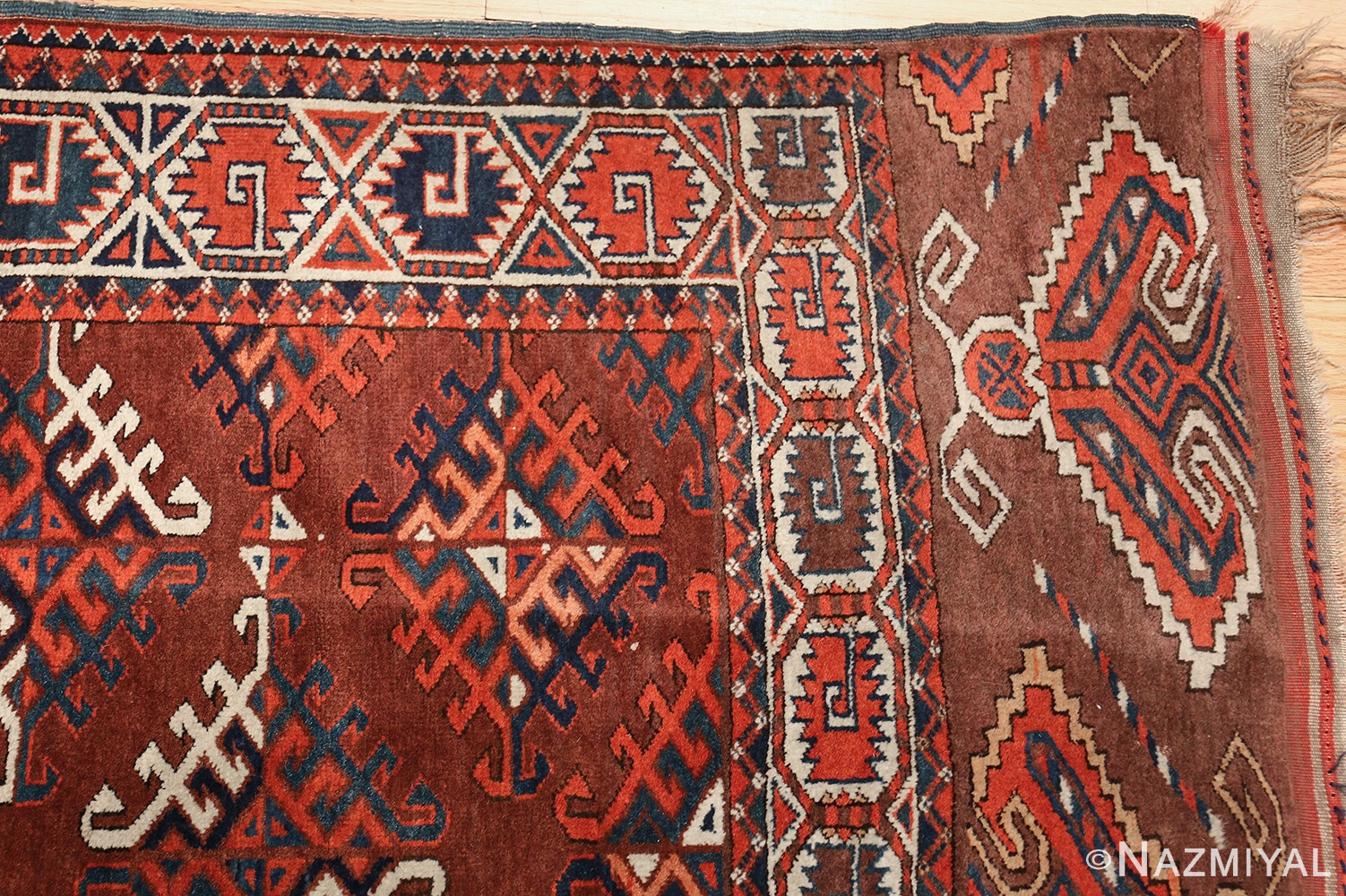 Antique Yomud Oriental Rugs 41882 Nazmiyal Collection Antique Yomud Oriental Rugs 41882