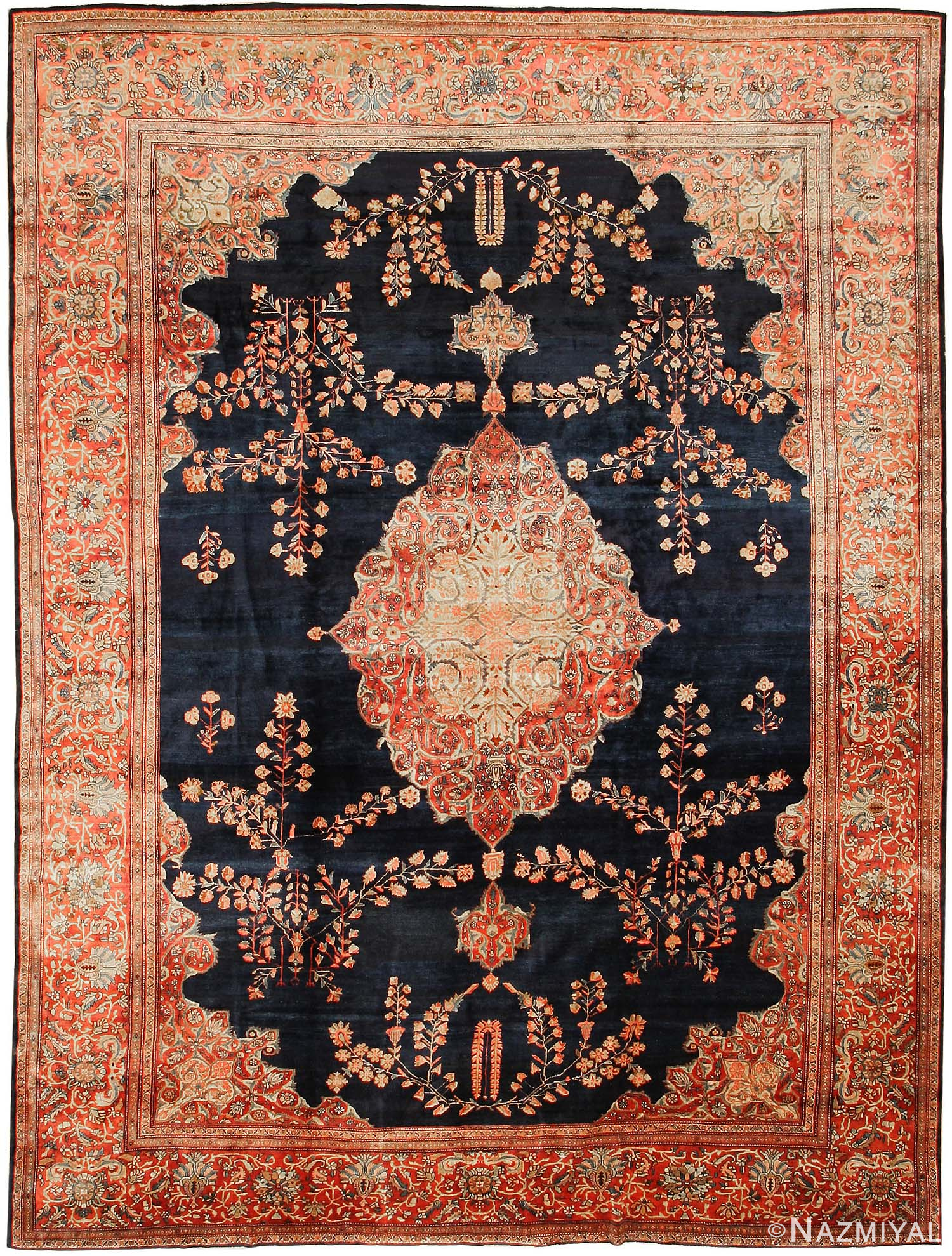 Antique Sarouk Persian Rug 43329 Detail/Large View