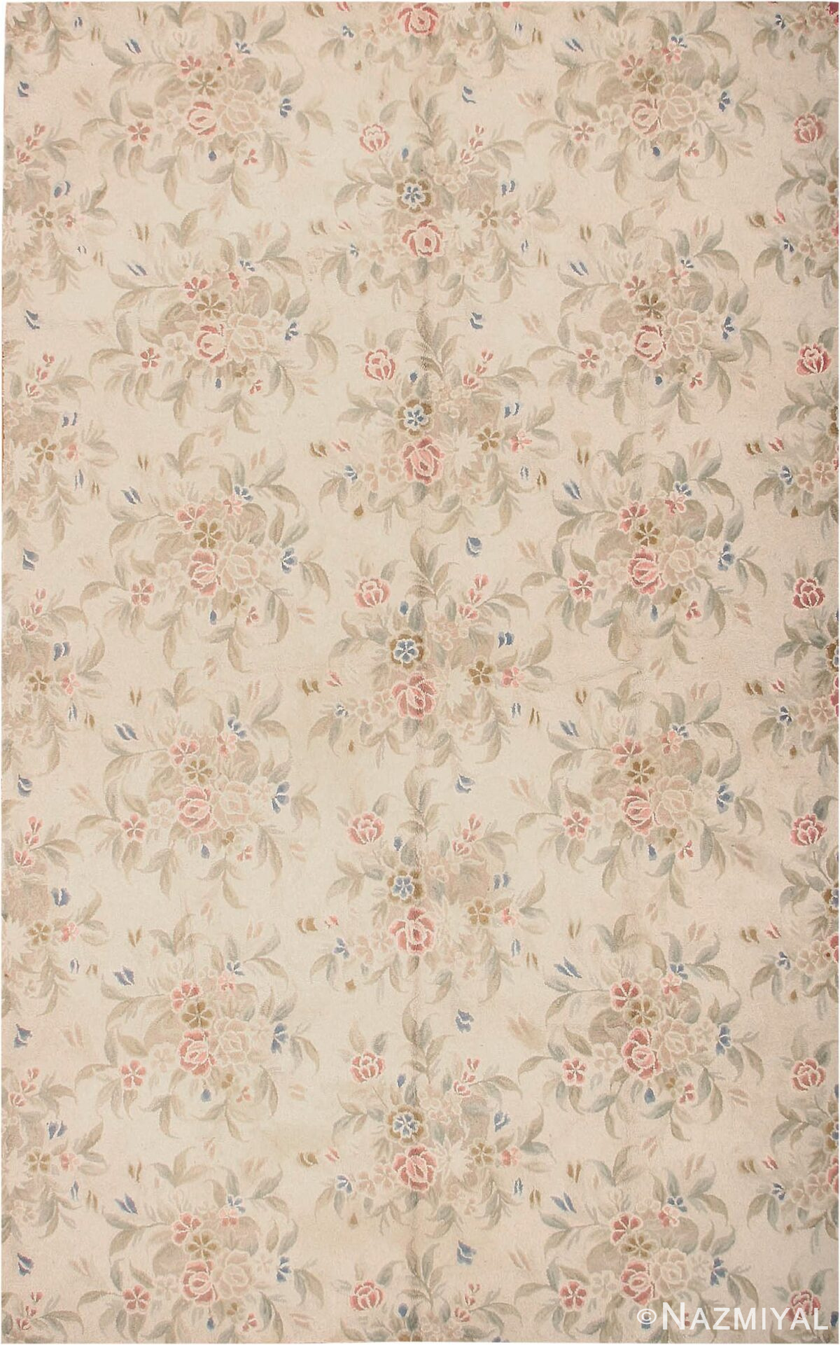 by Nazmiyal Antique RugsLarge Floral Antique Hooked American Rug #2275