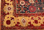 antique agra indian rug 43422 corner Nazmiyal